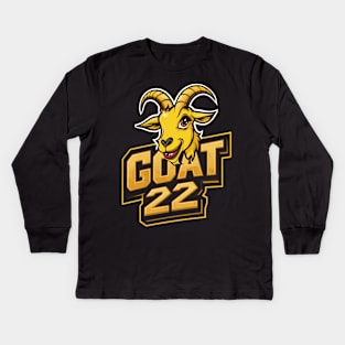 Goat 22 Caitlin CLark Kids Long Sleeve T-Shirt